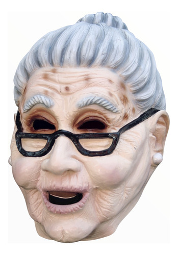 Máscara De Humor Con El Personaje De Grandma Ghoulish Color Beige
