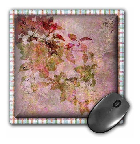 3drose Llc 8 x 8 x 0.25 inches Mouse Pad, Clásico Pink Fl