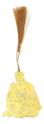 Gurunanak Devji Golden Brass Metal De Adoraa Con Borla Dorad