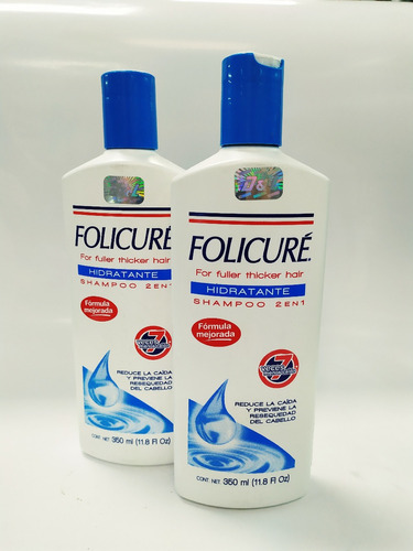 Shampoo Folicure Hidratante Control Caida Del Cabello 350 Ml