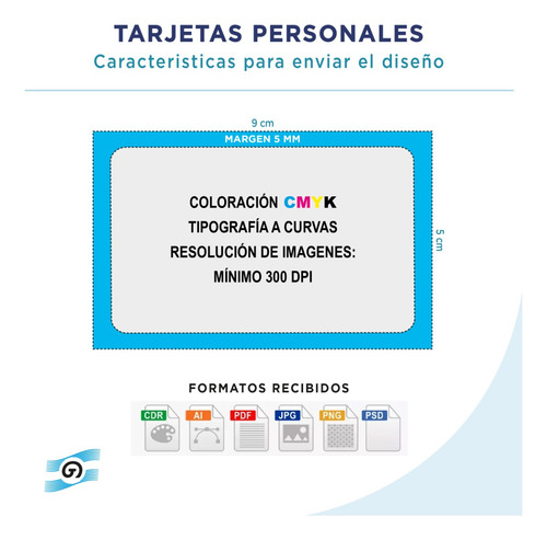 Tarjetas Personales X300 Full Color 9x5 En 24hs Ya!