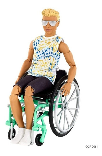 Imagem 1 de 6 de Ken Fashionista Cadeirante 167 Barbie Feita Para Mexer Ms