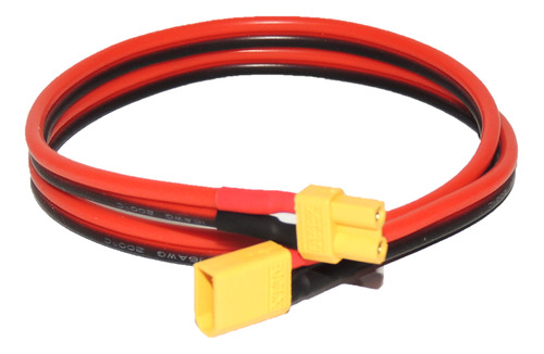 Cable Extensión Siliconado Con Conector Xt30 Cal. 16awg 50cm