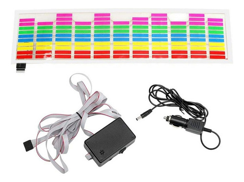 Zg Q Pegatina Con Luz Led Rítmica Para Ventanilla De Coche,