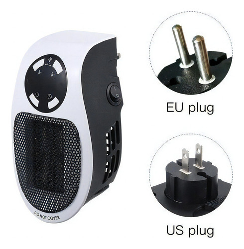 Calefactor eléctrico Genérica Mini hot air blower blanco 127V