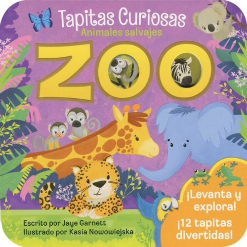 Libro Tapitas Curiosas-zoo-animales Salvajes