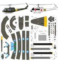 Comprar Bell 212 Argentina Malvinas (x2) Papercraft (envio X Mail)