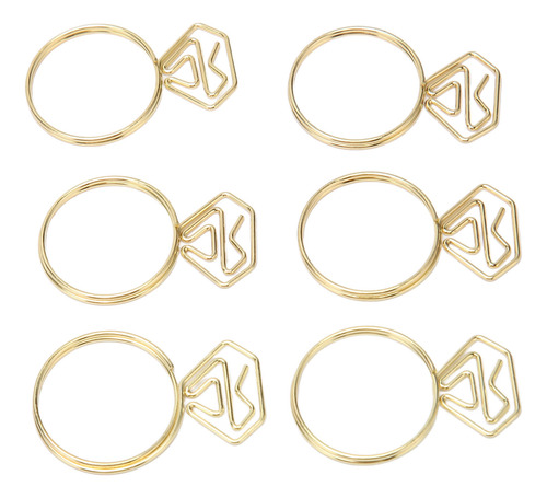 Clips Pequeños Dorados Con Forma De 80 Sujetapapeles, Resist