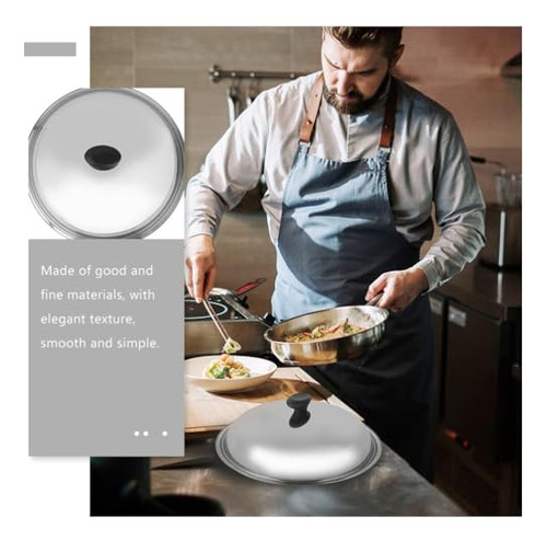 Tofficu Wok Lid, Tapa Universal De 11 Pulgadas, Olla De Acer