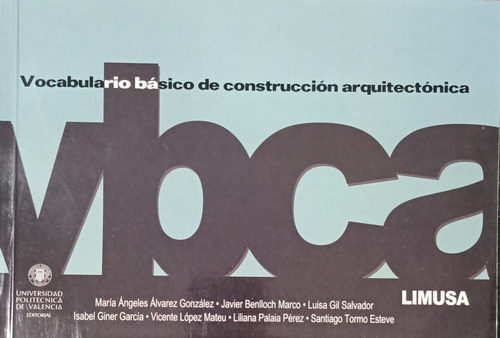 Vocabulario Básico De Construcción Arquitectónica - Limusa 