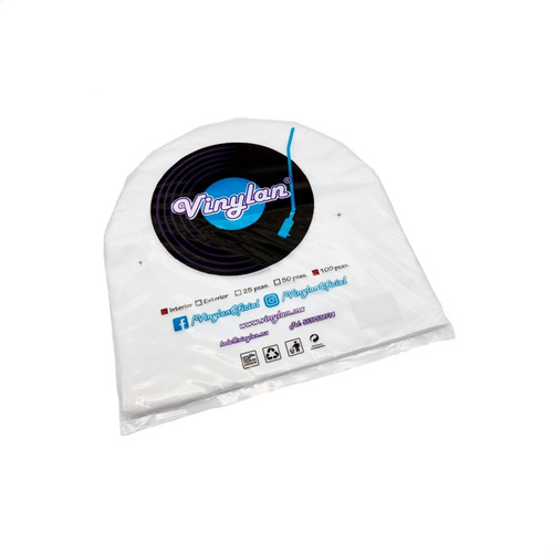 Imagen 7 de 7 de 100 Fundas Interiores Redondeadas Discos De Vinyl 45 Rpm 7