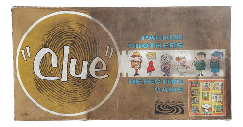 Juego De Mesa Clue De Parker Brothers De 1960