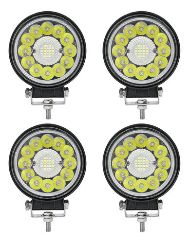 Barra De Luz Led De 4 Pulgadas Y 99 W, Luces Led Redondas De