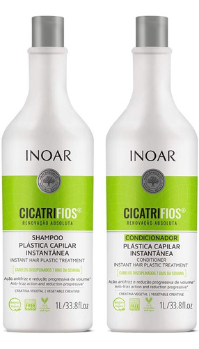 Inoar Kit Cicatrifios Shampoo 1l + Condicionador 1l