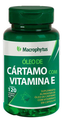 Óleo De Cártamo Com Vitamina E 1000mg 120 Caps Macrophytus Sabor Sem sabor