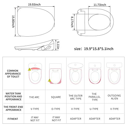 Asiento De Inodoro Bejoan Bidet Electronic X3, Bidé De Agua