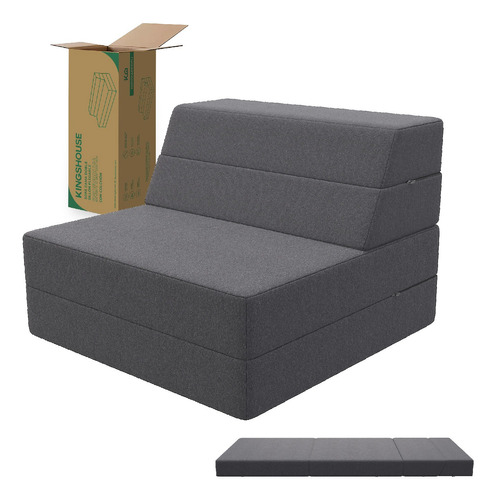 Sofa Cama Sillon Plegable Individual 2 En 1 Colchon Portatil