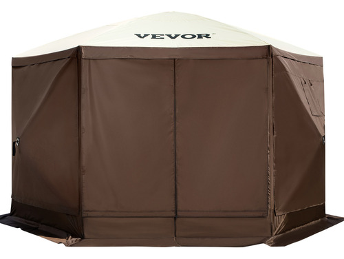 Vevor Pop-up Camping Gazebo Camping Canopy Shelter 6 Sided