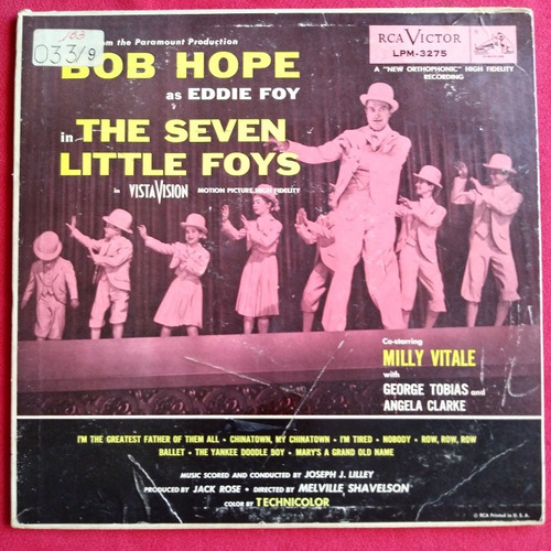 Bob Hope As Eddie Foy Lp 10 1a Ed Usa 1955 Technicolor