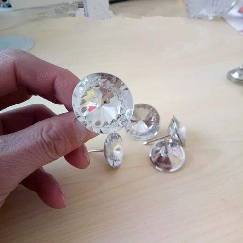 20 Pieza Boton Cristal Diamante Para Tapiceria Pared
