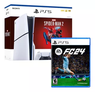 Consola Ps5 Slim Bundle Spiderman 2 + Ea Sports Fc 24