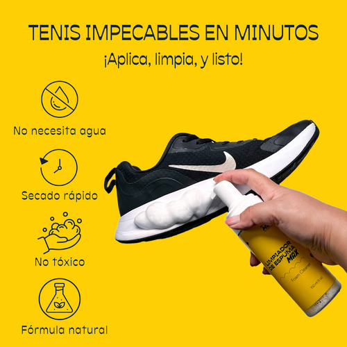 Espuma Limpiadora Para Tenis 150ml Shoomax