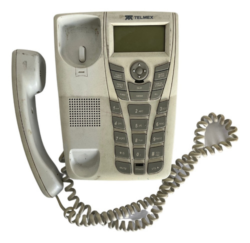 Teléfono Fijo Telmex Antiguo Thomson Funcional Blanco