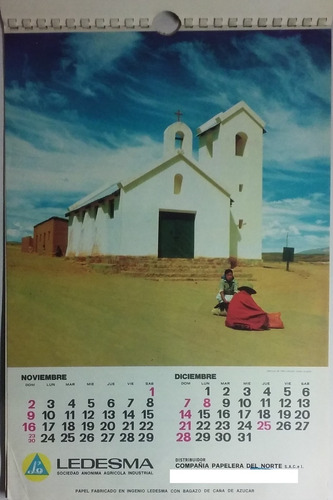 Calendario Almanaque Año 1969 Ledesma Sa Agricola Industrial (Usado)