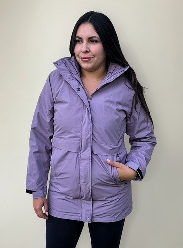 Camperon Tapado Chaleco 2en1 Abrigo Rompeviento Impermeable