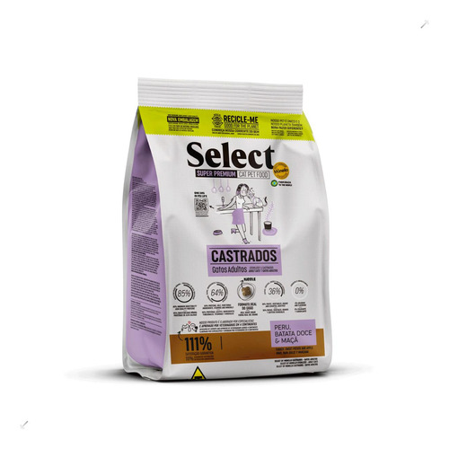Ração Monello Select Gatos Adultos Castrados 10,1 Kg