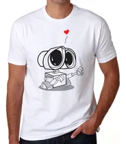 Comprar Playera Parejas Wall.e Eva Disney Robot Novios Enamorados