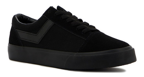 Pony Champion Old School Casual Lona-gamuza Totally Black