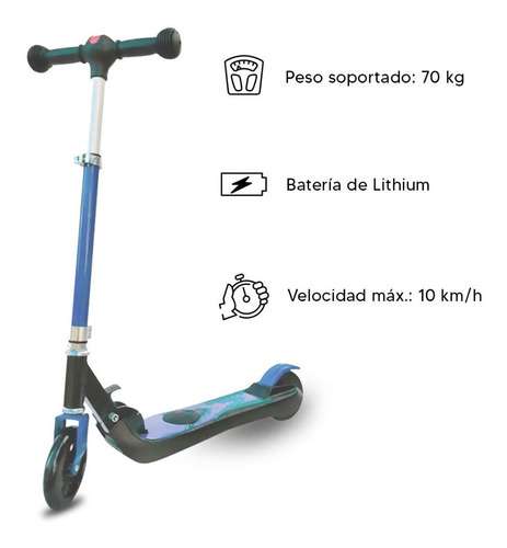 Imagen 3 de 10 de Monopatin Electrico Niños Hasta 70k Bateria Dimm