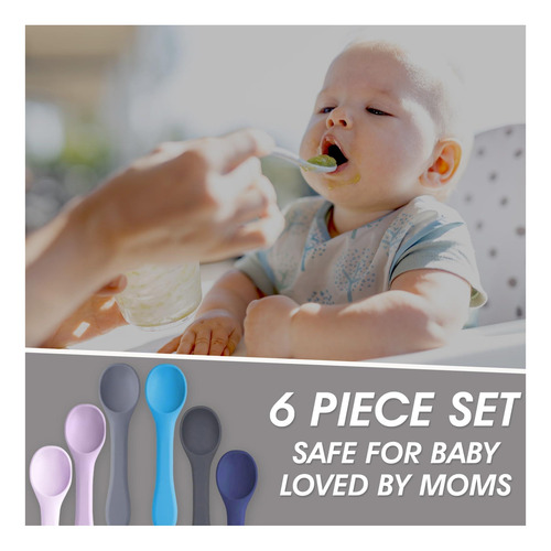 Cucharas Para Bebés Cuchara De Alimentación De Silicona Para