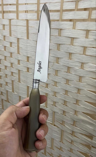 Imagen 8 de 10 de Cuchillo Solingen Guampa 16cm. Grabado Láser De Regalo