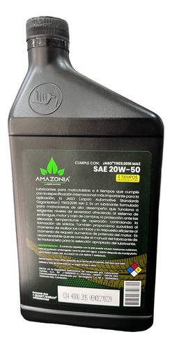 Aceite 4 Tiempos Moto 20w50 Mineral