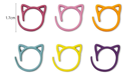 24 Piezas Marcadores De Puntada En Forma De Oreja De Gato