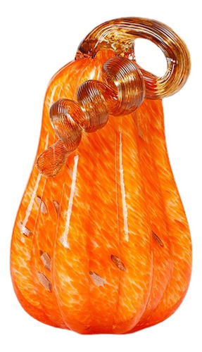 Figura De Calabaza De Cristal Con Decoración De Calabaza Par