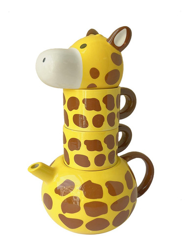 Tetera De Cerámica Con 2 Tazas De Té