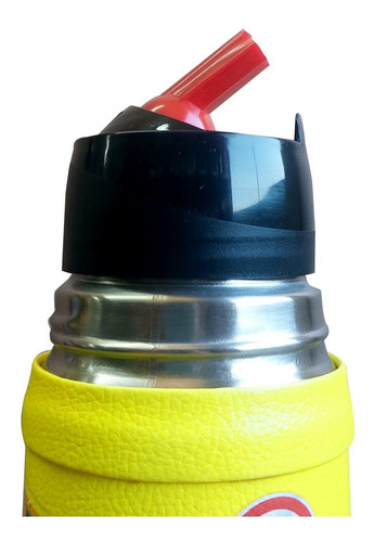 Imagen 2 de 4 de Termo Mañanita Forrado En Ecocuero Modelo Luminox