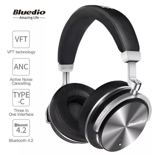 Bluedio T4s 4th Generation Super Version Fone Bluetooth 4.2 Preto