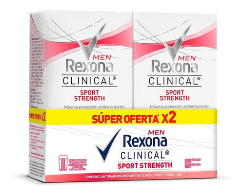 Desodorante Rexona Clinical Crema 48 Gr X2 