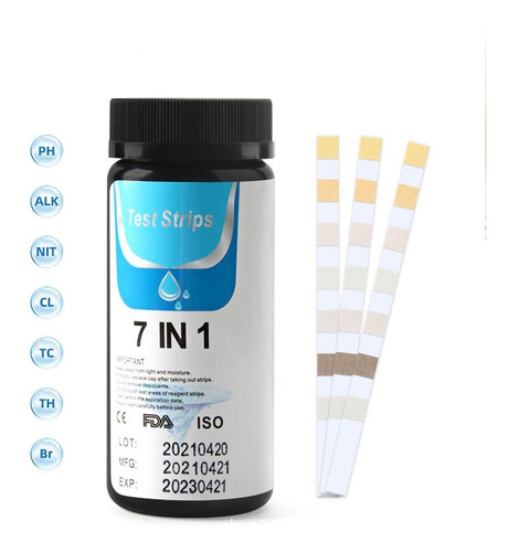 Papel Tornasol Ph Cloro Residual Clorimetro Agua 7 En 1