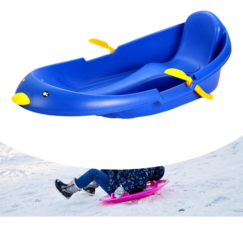 Trineo De Nieve Con Freno Trineo De Nieve Ligero Azul