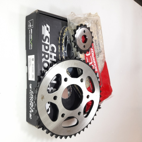 Kit Arrastre Racing Pulsar Ns200 Oring 16/45 Revo Scorpion