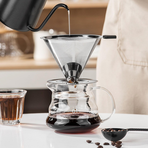 Filtro De Café Em Aço Inoxidável, Filtro De Café Pequeno