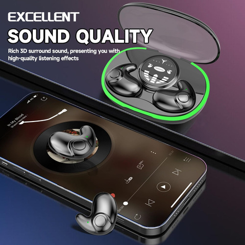 Auriculares Invisibles Para Dormir, Diseño De Ajuste En La