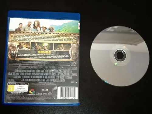 Blu-ray Original Dublado Jumanji Bem Vindo A Selva The Rock