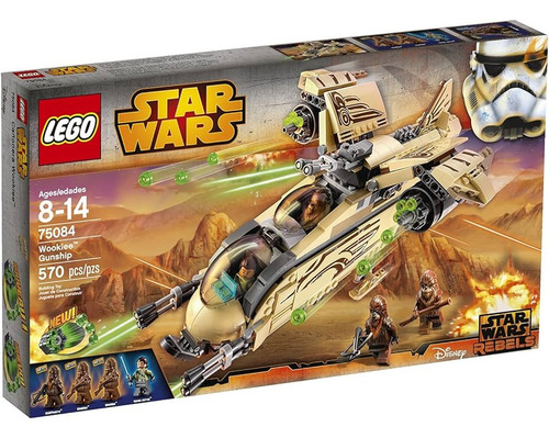 Lego 75084 Star War Wookie Gunship ¡Listo! Número de piezas 570