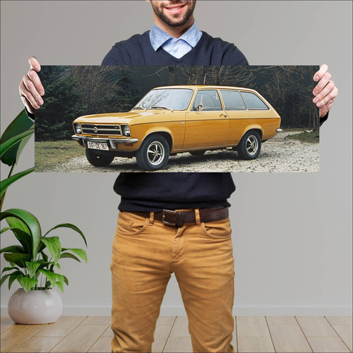 Cuadro 30x80cm Auto 1970 Opel Ascona Voyage 9273 45